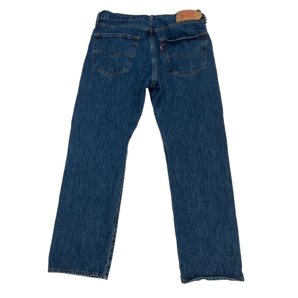Levi's 501 Button Fly Straight Leg Denim Jeans Size 36 x 30 Men's - Picture 3 of 5